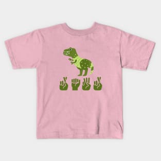 ASL RAWR- Sign Language Dinosaur Kids T-Shirt